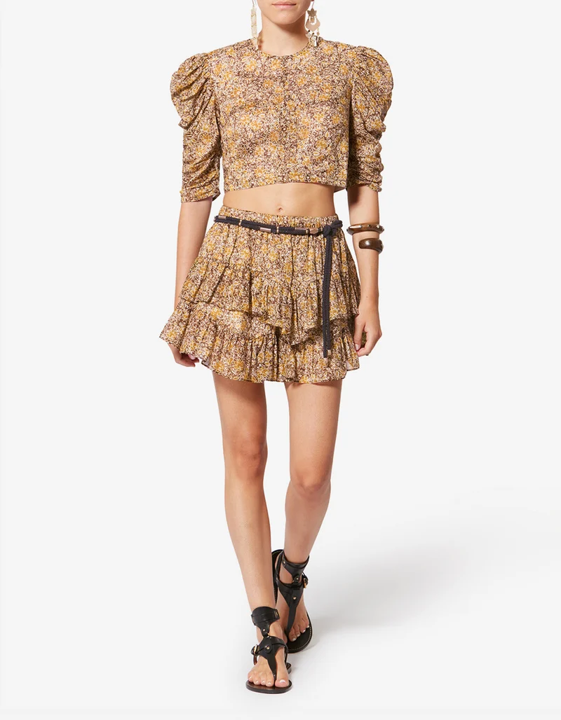 Gemusterter Mini-Skort Jocadia