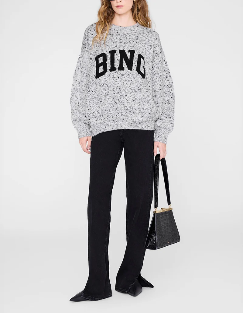 Oversize Strickpullover Sydney mit Label-Wording