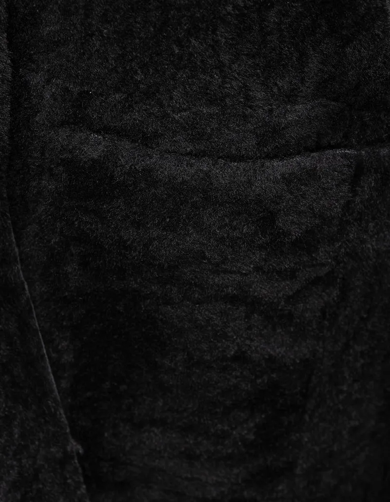 Doppelreihiger Shearling Wendemantel Golier