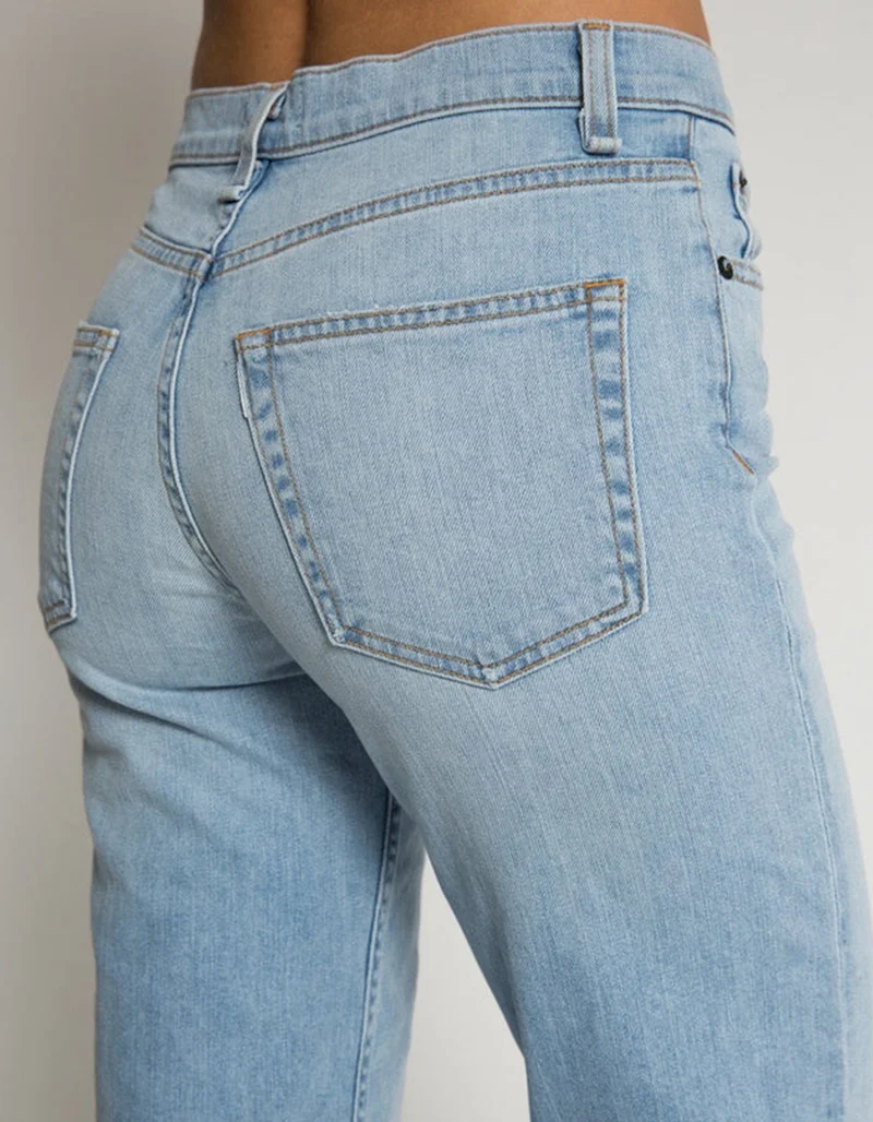 Washed-Out Jeans Crop Wide Leg