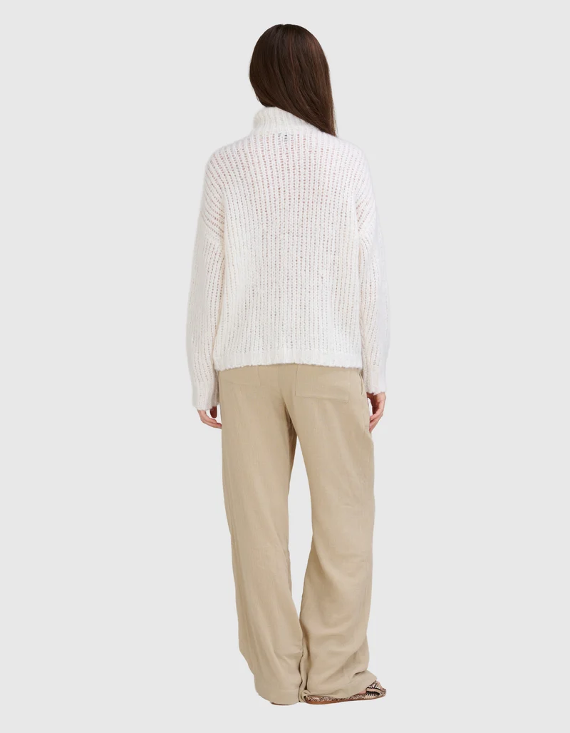 Wide Leg Hose Relaxed Wool