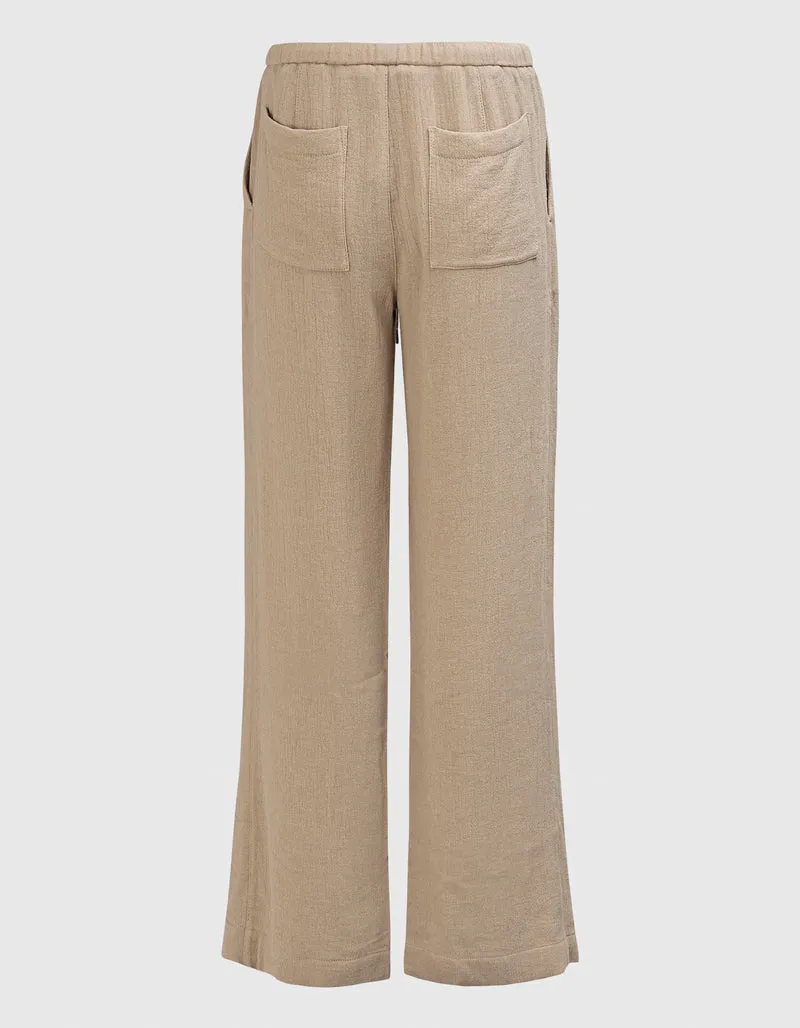 Wide Leg Hose Relaxed Wool
