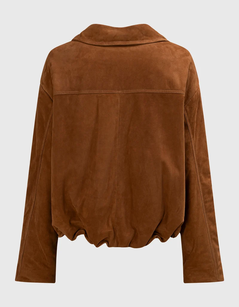 Veloursleder-Bomberjacke Julie
