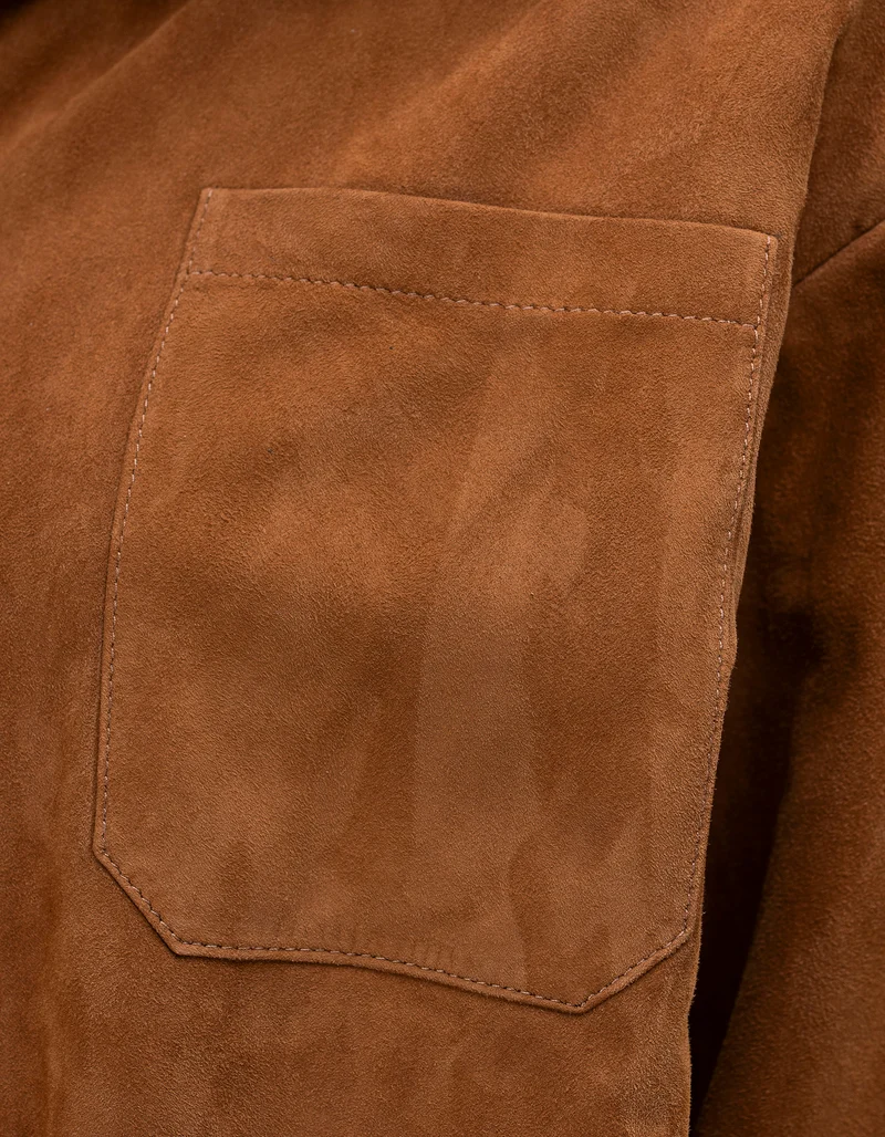 Veloursleder-Bomberjacke Julie