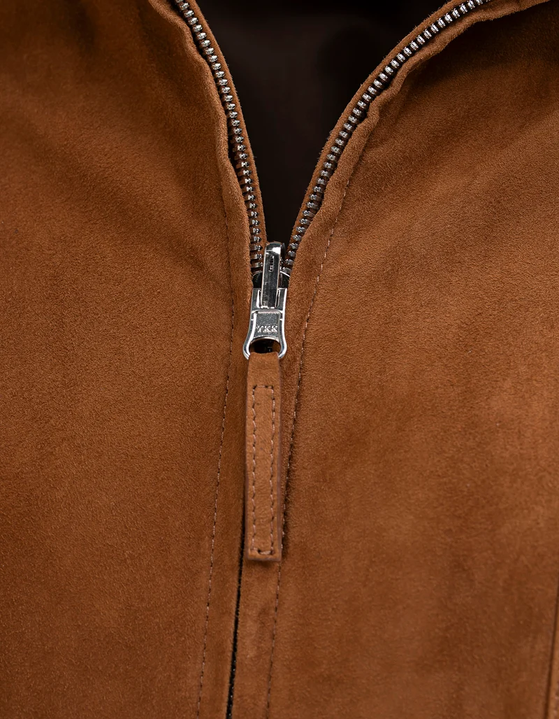 Veloursleder-Bomberjacke Julie