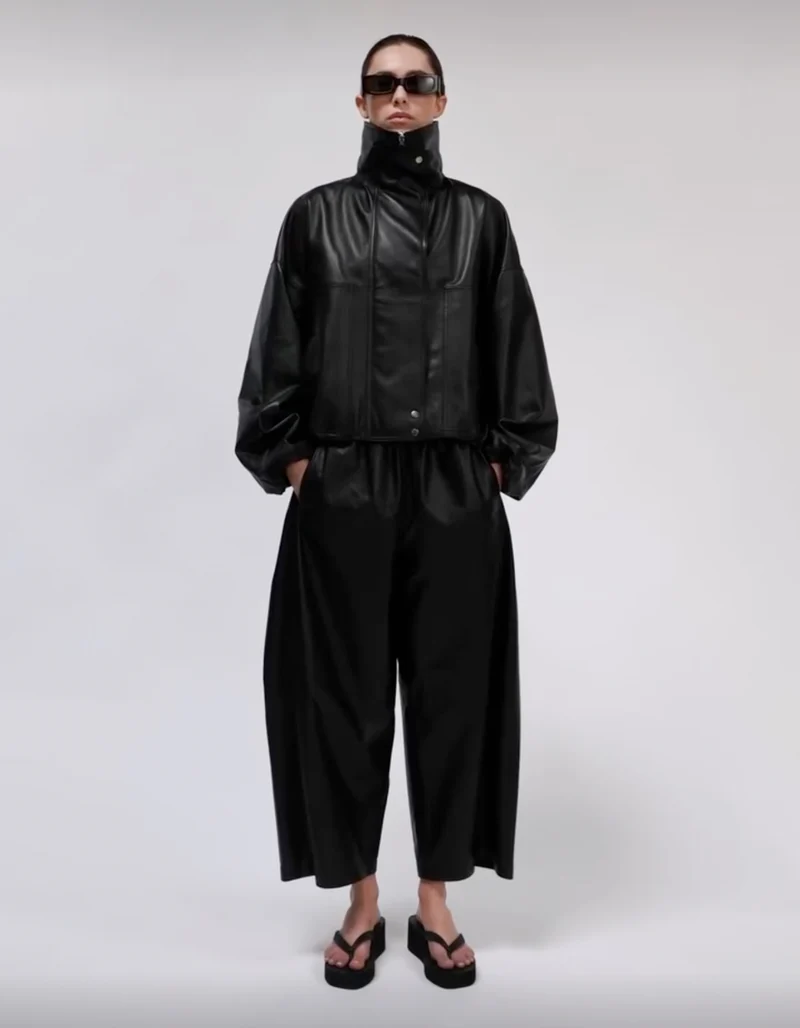 Lammleder-Bomberjacke Jade