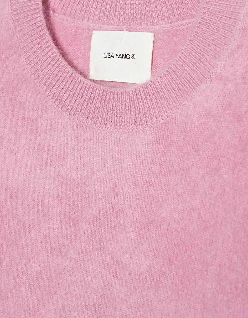 Fuzzy Kurzarm-Kaschmir-Pullover Juniper