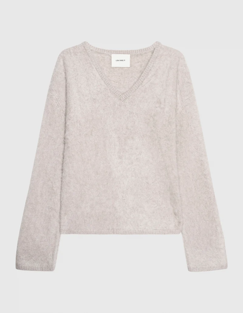 Oversize Fuzzy Kaschmir-Pullover Margareta