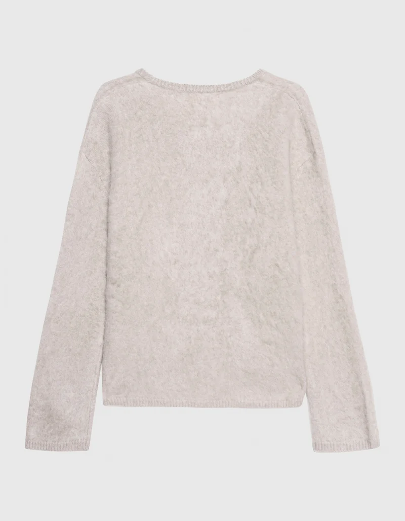 Oversize Fuzzy Kaschmir-Pullover Margareta