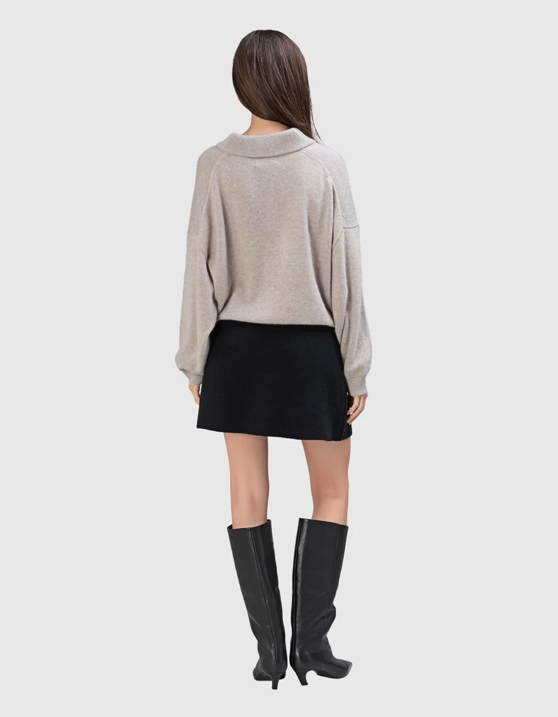 Kaschmir Pullover Etta mit Polokragen