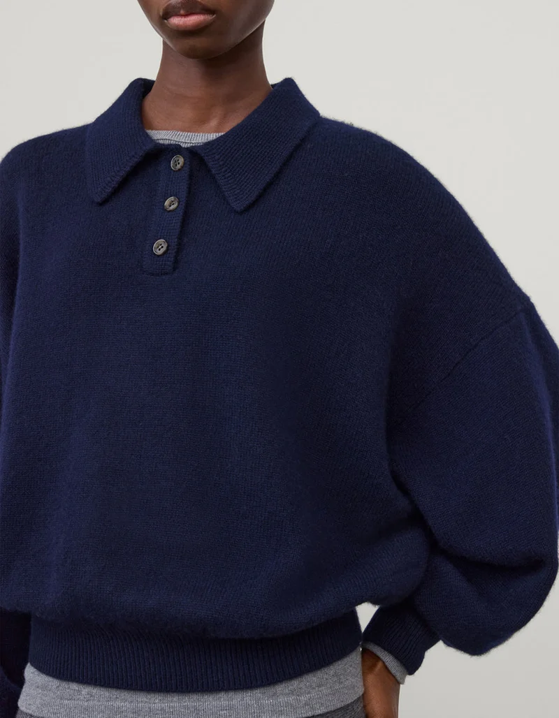 Kaschmir Pullover Etta mit Polokragen