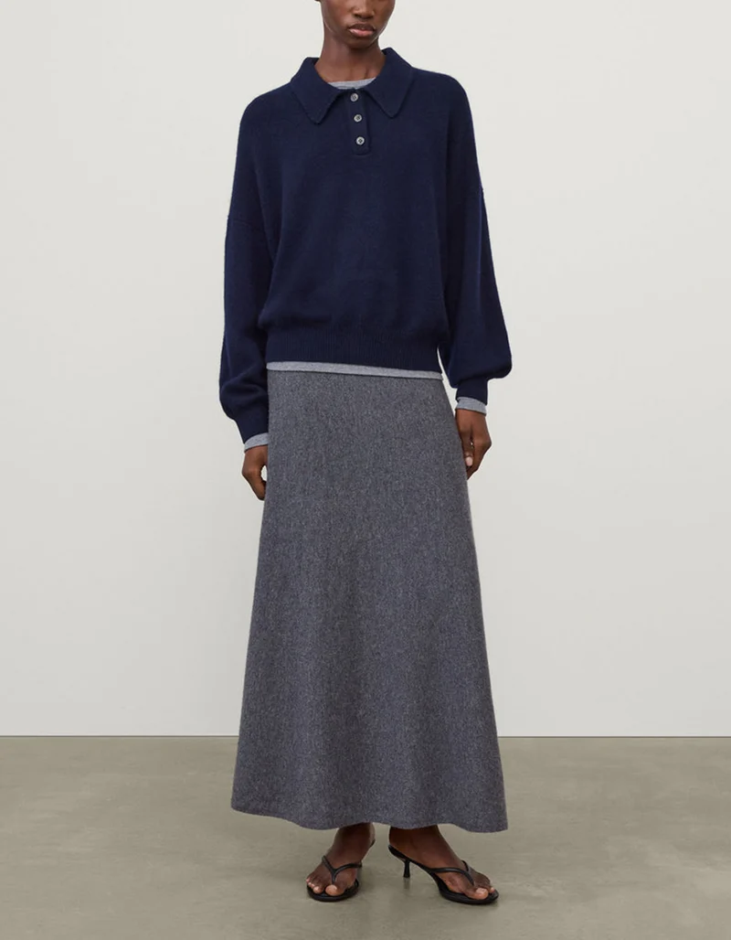Kaschmir Pullover Etta mit Polokragen