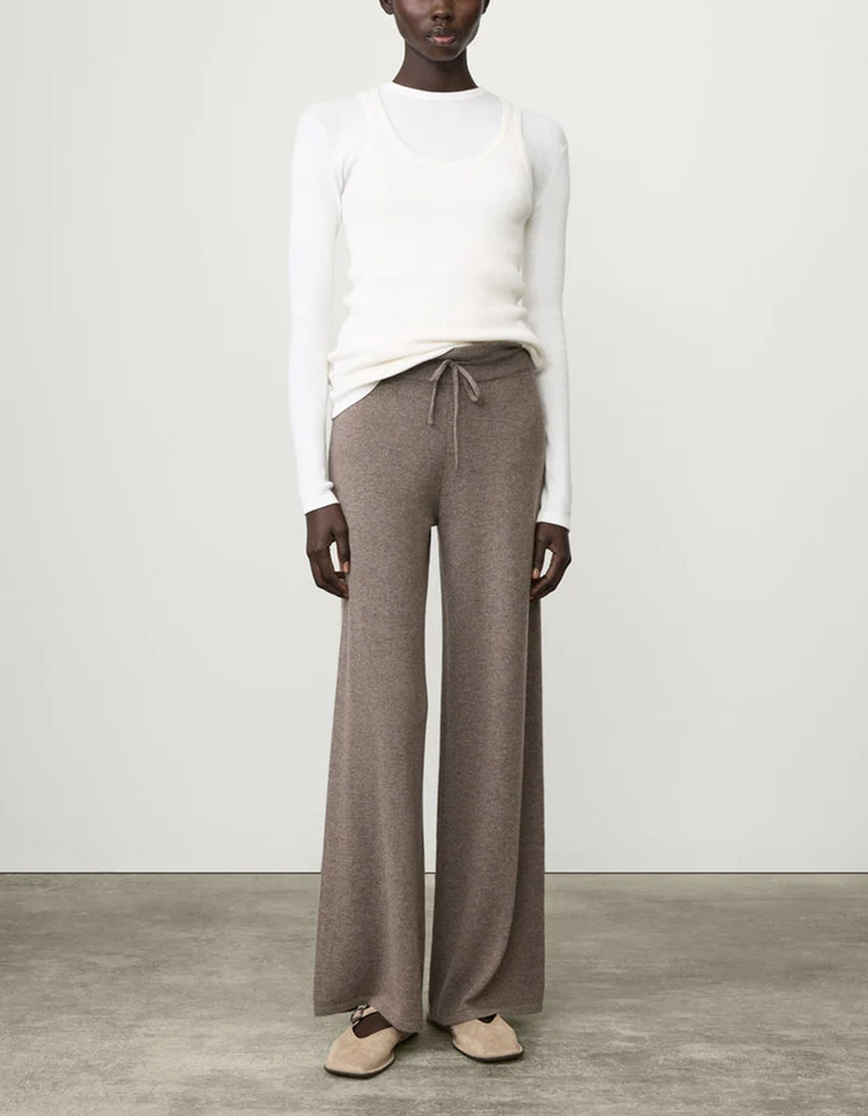 Wide-Leg Kaschmir-Hose Sofi