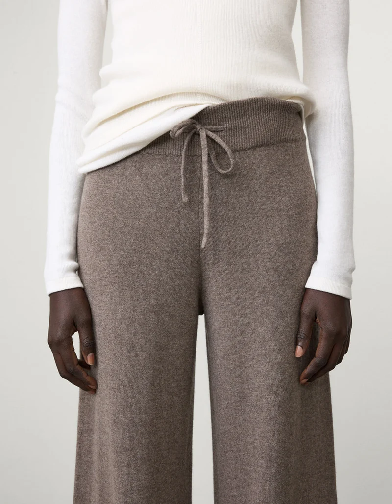 Wide-Leg Kaschmir-Hose Sofi