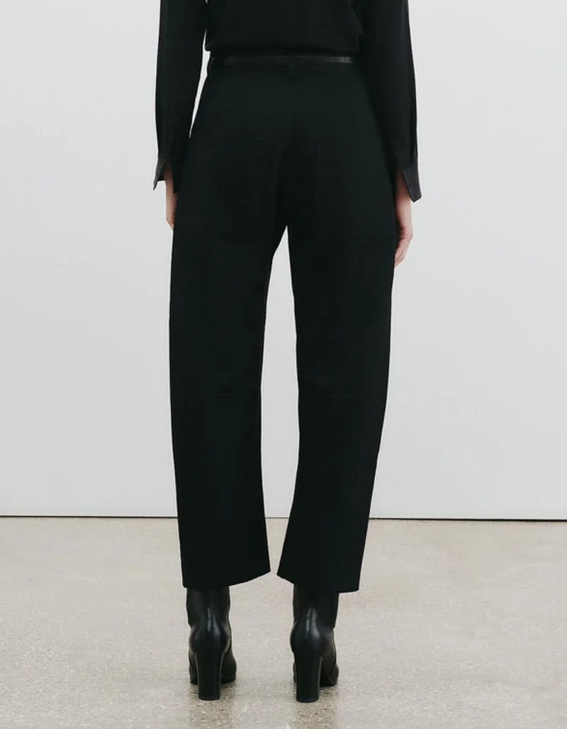 Mid-Rise Barrel-Leg Hose Shon Wool