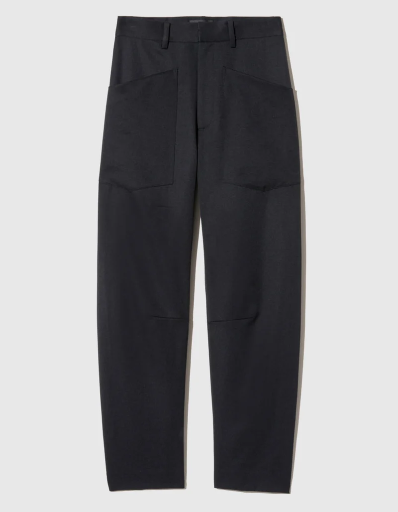 Mid-Rise Barrel-Leg Hose Shon Wool