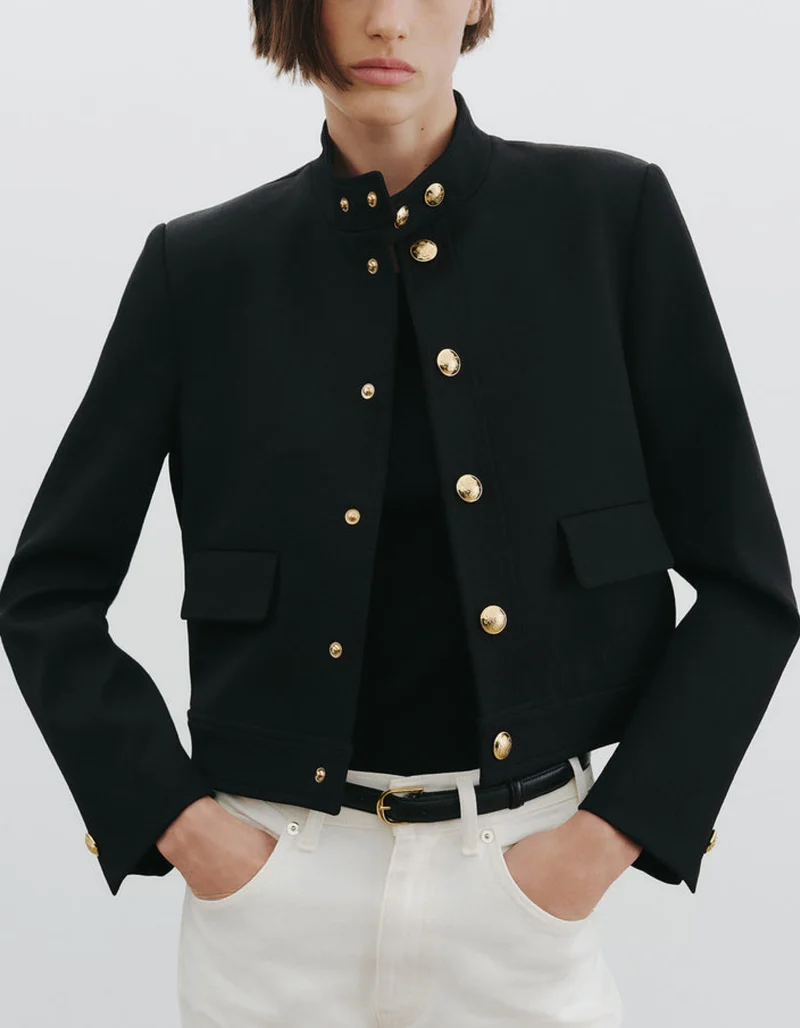 Cropped Woll-Jacke Hadley