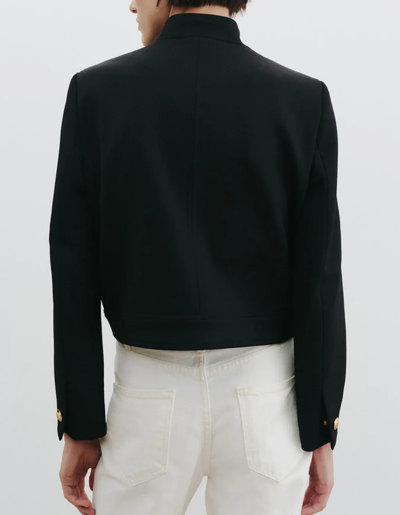 Cropped Woll-Jacke Hadley