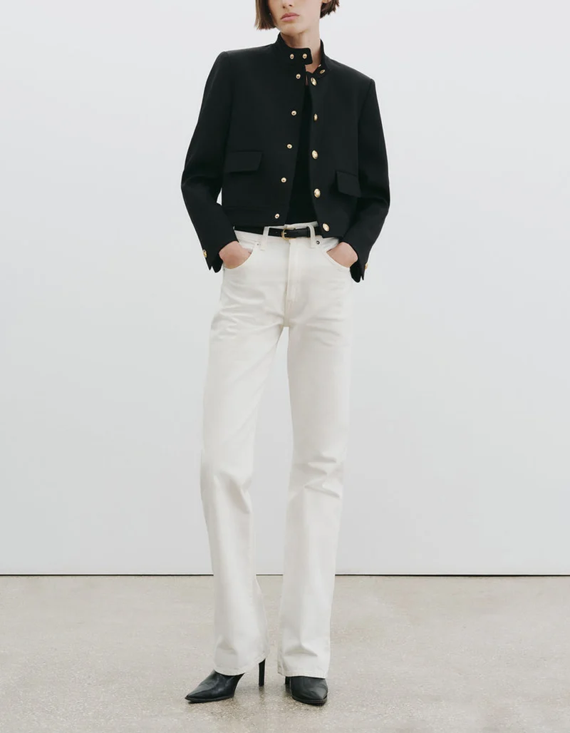 Cropped Woll-Jacke Hadley