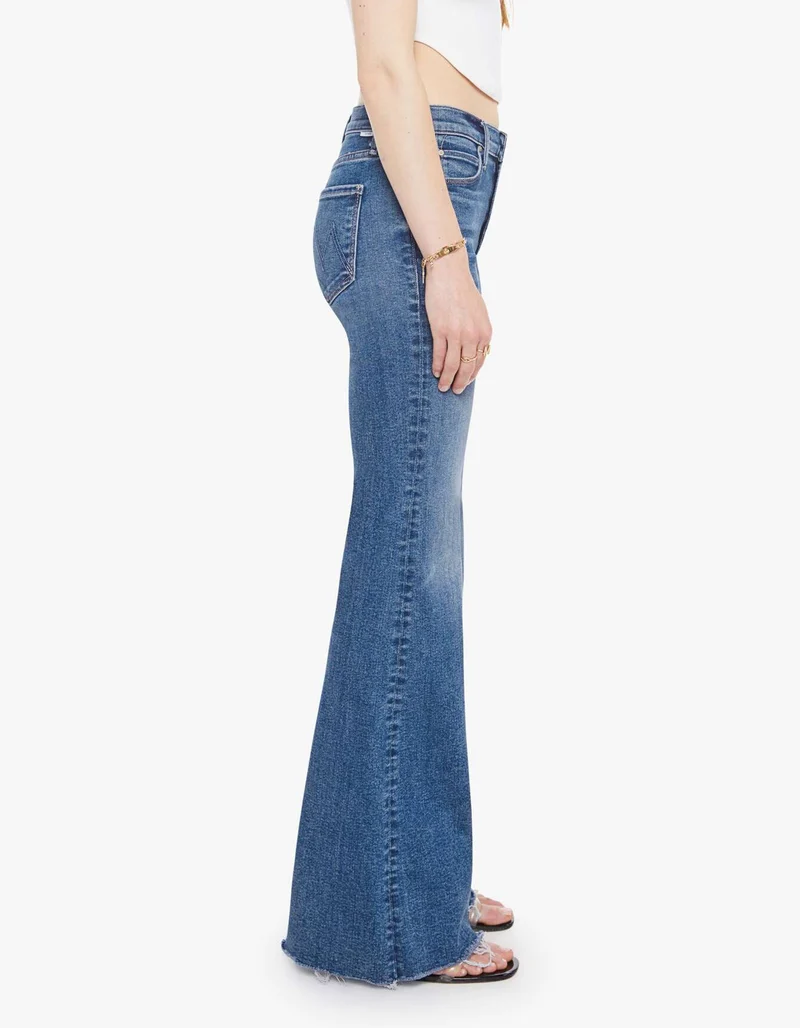 Flared-Leg Jeans The Doozy Sneak Fray