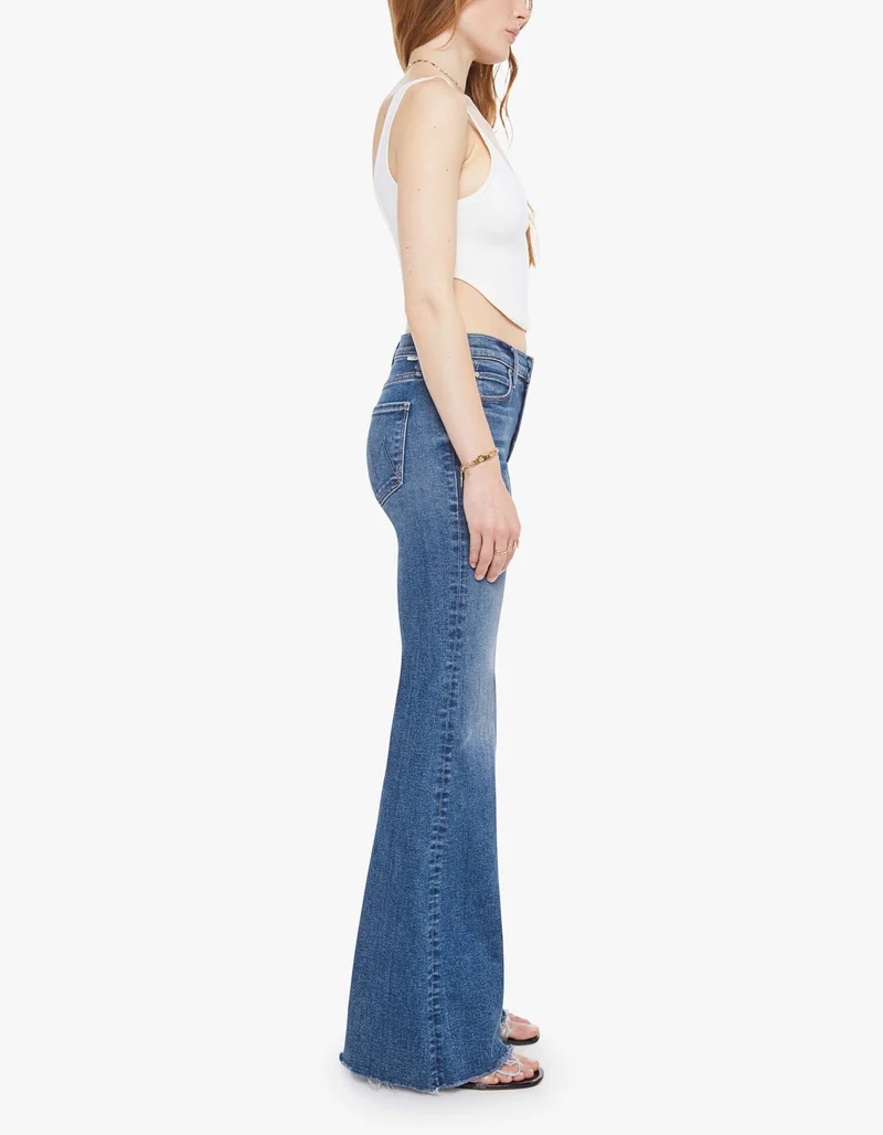 Flared-Leg Jeans The Doozy Sneak Fray