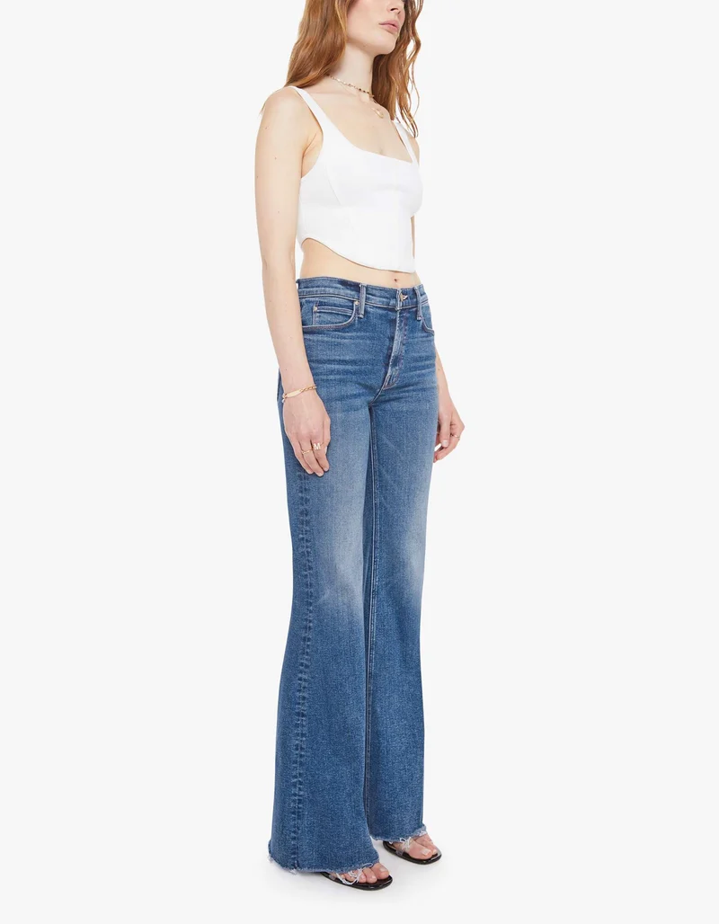 Flared-Leg Jeans The Doozy Sneak Fray