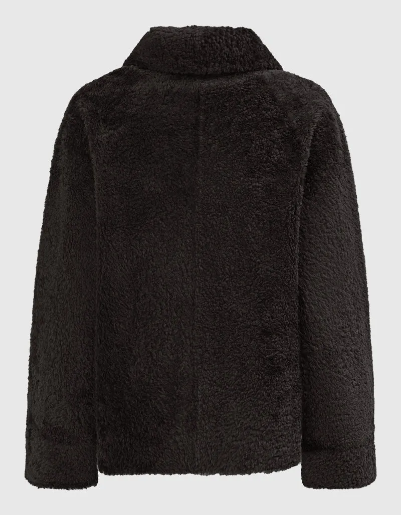 Wende-Shearling Jacke Teila Merinillow Alba Nappa