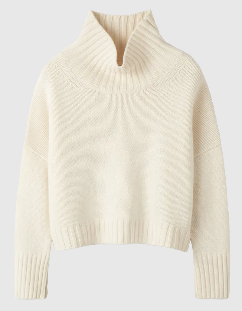 Grobstrick Kaschmir-Pullover Girlfriend