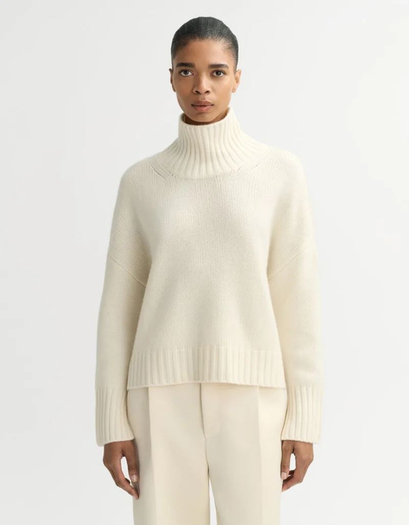 Grobstrick Kaschmir-Pullover Girlfriend