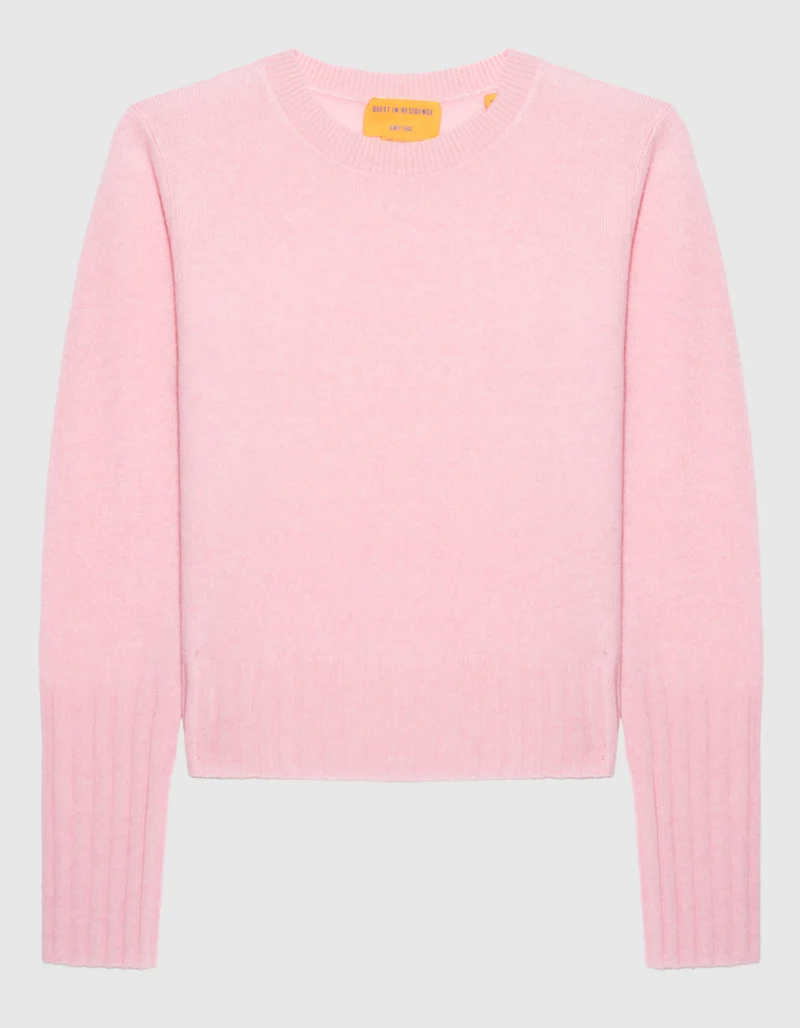 Kaschmir-Pullover Shrunken mit Rundhalsausschnitt