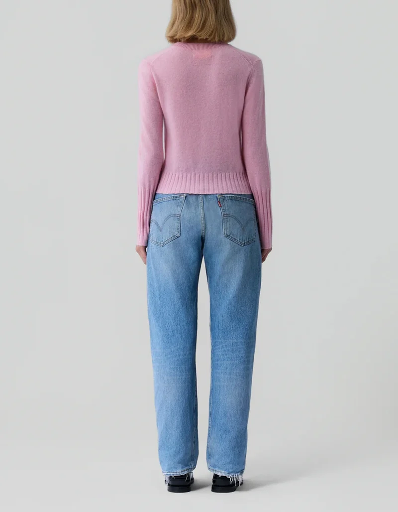 Kaschmir-Pullover Shrunken mit Rundhalsausschnitt