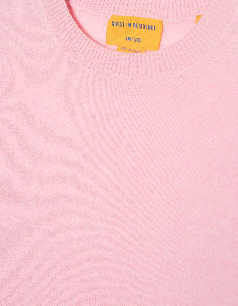 Kaschmir-Pullover Shrunken mit Rundhalsausschnitt