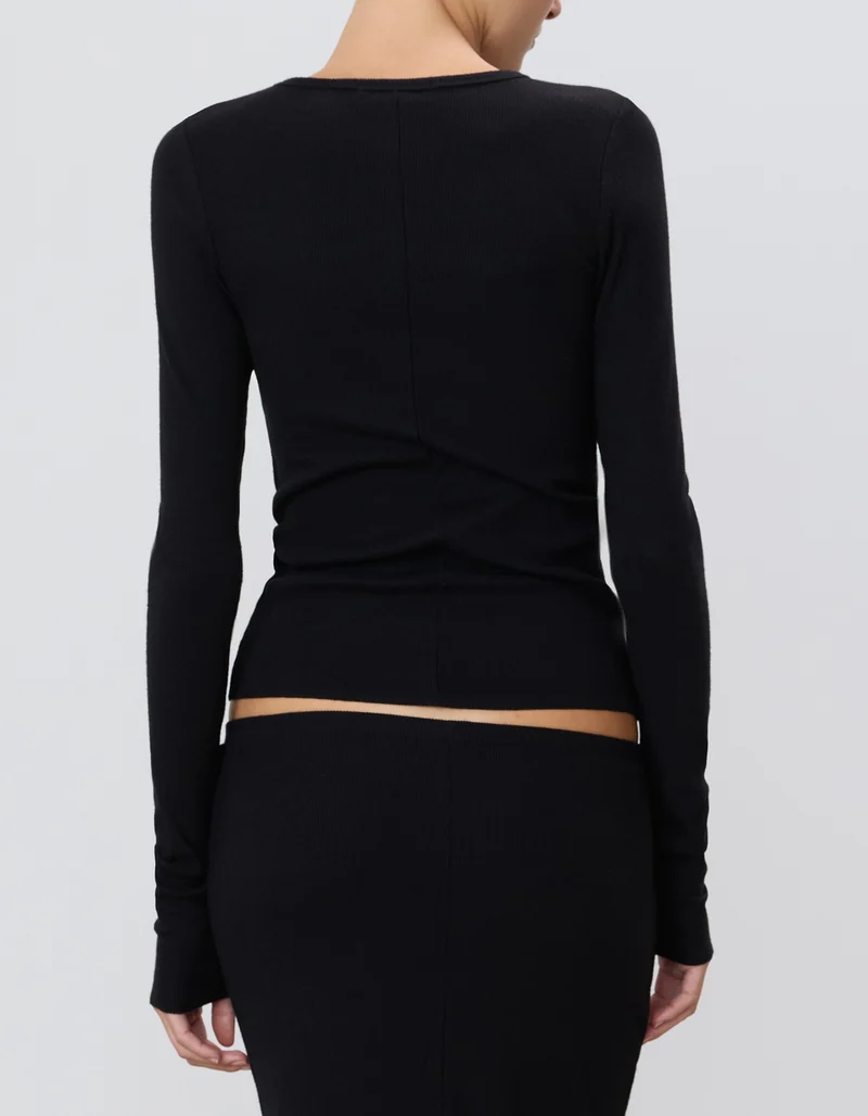 Geripptes Longsleeve
