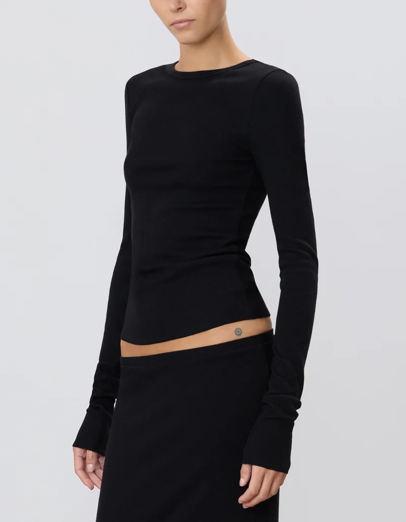 Geripptes Longsleeve
