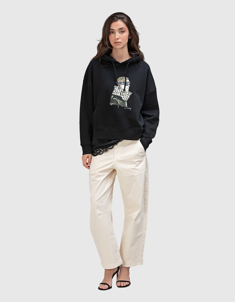 Bedruckter Oversize Hoody