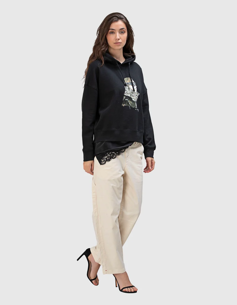 Bedruckter Oversize Hoody