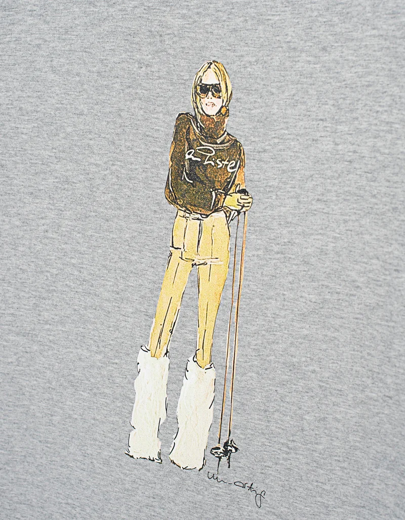 Bedrucktes Oversize T-Shirt Iconic Piste