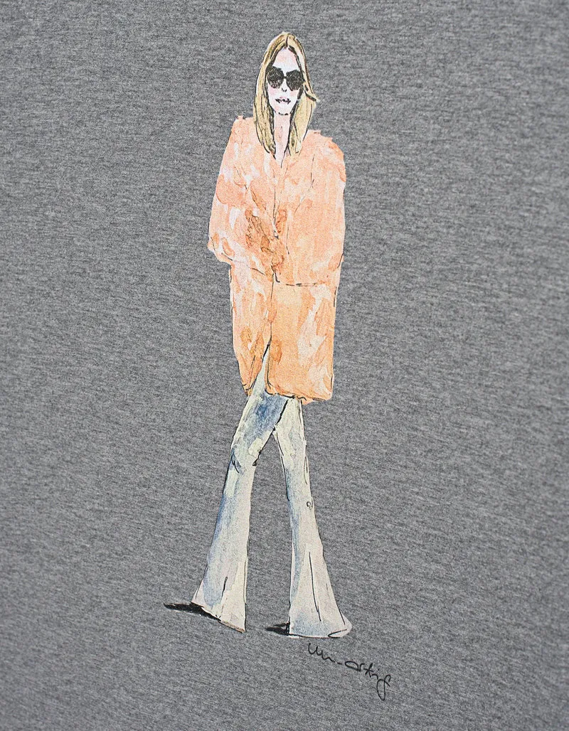 Bedrucktes Oversize T-Shirt Iconic