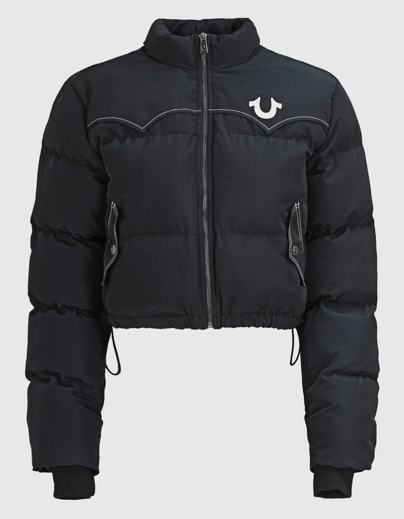 Cropped Puffer-Jacke