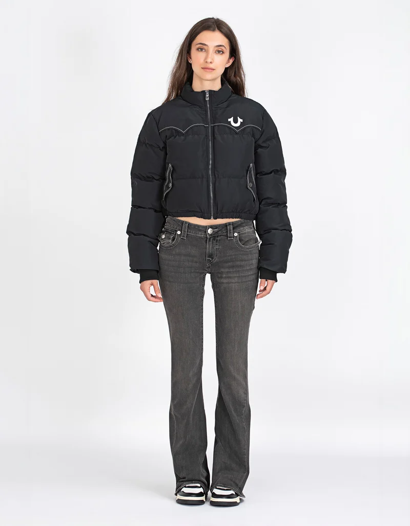 Cropped Puffer-Jacke