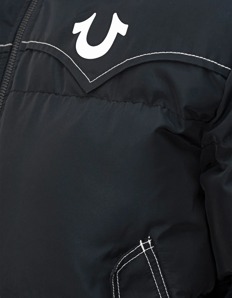 Cropped Puffer-Jacke