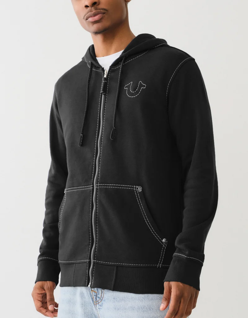 Bedruckter Zipper-Hoodie Big T