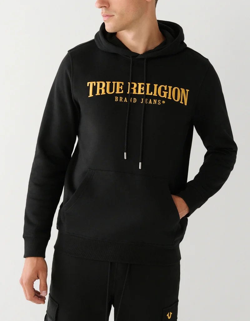 Bedruckter Hoodie Arch Logo Jet