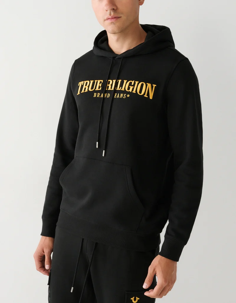 Bedruckter Hoodie Arch Logo Jet