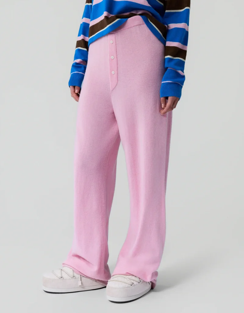 Wide-Leg Kaschmir-Hose Everywear