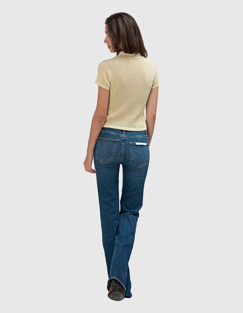 Mid-Rise Flare-Leg Jeans The Icon Long