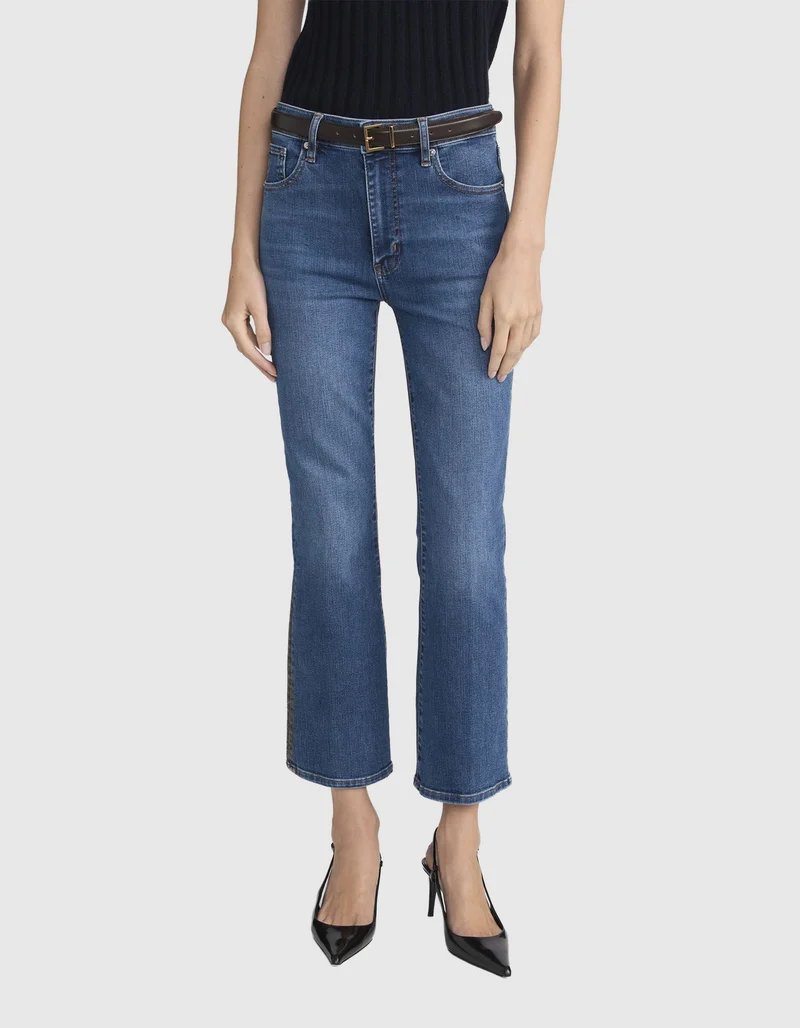 High Rise Bootcut Jeans The Reboot Crop