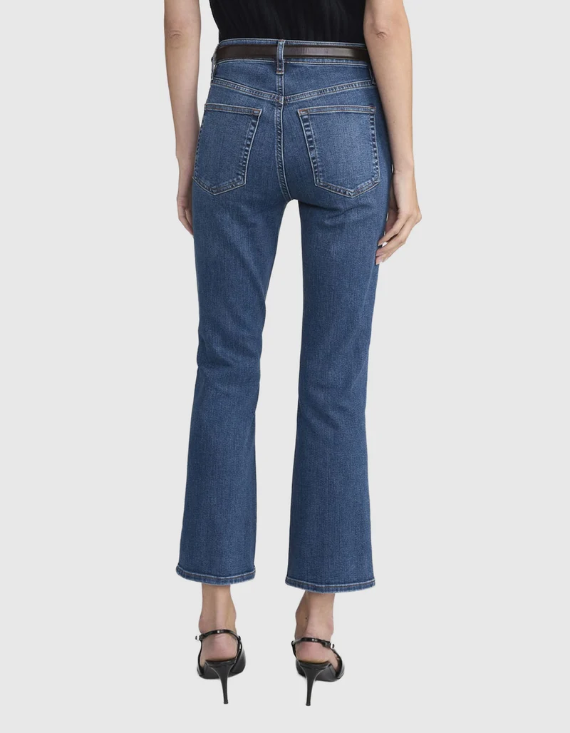 High Rise Bootcut Jeans The Reboot Crop