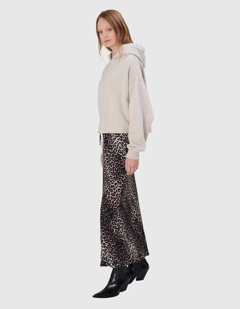 Hoodie Wide Embro mit Label-Stickerei