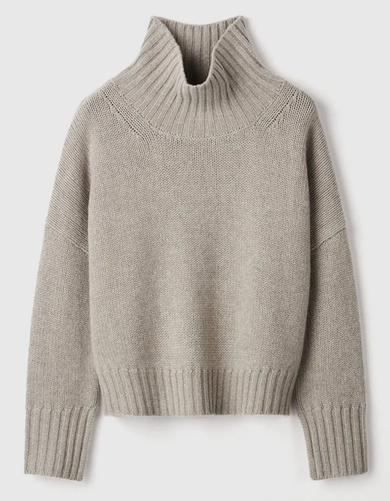 Grobstrick Kaschmir-Pullover Girlfriend